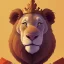 Placeholder: a Portrait of king lion as Brian Kesinger,Gediminas Pranckevičius,Gediminas Pranckevičius,Kilian Eng