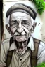 Placeholder: balkan grandpa face drawing banksy