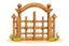 Placeholder: clip art logo design for wooden gates