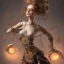 Placeholder: Biomechanical steampunk bailarina