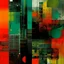 Placeholder: Precise geometries representing a Lovecraftian genealogy, violent deep colors, harsh contrast, abstract art, by Colin McCahon and Victor Pasmore and H.R. Giger, silkscreened mind-bending illustration, asymmetric, Braille code characters, UV x-ray warm colors, Sharp Contrast, minimalism