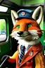 Placeholder: fox as bus driver