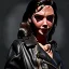 Placeholder: Gal gadot toddler, full body, leather jacket, dramatic lighting, hyper realistic