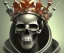 Placeholder: crown made of hardware tools, clamped, skullcap,