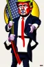 Placeholder: donald trump with a katana