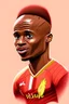 Placeholder: Sadio Mane Footballer , cartoon 2d