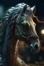 Placeholder: portrait of medusa horse having snakes as hair looking weird as a whacko, bokeh like f/0.8, tilt-shift lens 8k, high detail, smooth render, down-light, unreal engine, prize winning