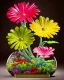 Placeholder: Surreal Waiizii Flower glass sculpture, Art by Joshy Sly,