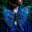 Placeholder: metal gothic blue moth wings