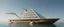 Placeholder: benign transparent superwood alien mega scifi pyramid katamaran ark boat with superwood draw bridge and wing doors