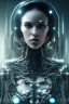 Placeholder: cyberpunk, chrome body, women, portrai, open mouth, perfect skin, tron, cyborg , perfekt, real, dream, hr giger