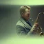 Placeholder: A portrait of a man playing saxophone, blade runner, kiefer sutherland, sebastian vettel, low key lighting, volumetric light, digital art, highly detailed, fine detail, intricate, ornate, complex, octane render, unreal engine, photorealistic