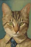 Placeholder: Portrait of a cat by Van Gogh