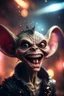 Placeholder: portrait through dirty warped lens of ultimate transcendent happy chat gremlin vampire alien frown with spotlights and huge tounge lashing out at portal, in front of space portal dimensional glittering device, bokeh like f/0.8, tilt-shift lens 8k, high detail, smooth render, down-light, unreal engine, prize winning