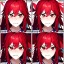 Placeholder: Clear focus, 8k, girl, high quality, detailed, red hair, red eyes, beautiful lighting, vibrant colors, twins, nervous, angry