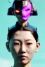 Placeholder: portrait, Asian cyborg woman, samurai warrior :: symmetry photography, cyberpunk style, cyborg eyes, pink hair :: wires connect, perfect eyes, samurai helmet, tiger mask, black samurai army, katana, ghost in the shell, pink, white, black, glow eyes, cinematic, Ultra realistic, dark scene, soft color, highly detailed, unreal engine 5, RTX, ultra detail, 3d, finely drawn, high definition.