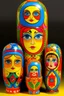 Placeholder: Matryoshka dolls of hate; Pop Art in the style of Hundertwasser; Cezanne; Gauguin