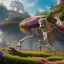 Placeholder: pixar style, volumetric summer garden environment and background, realistic painting of a shipwreck skeleton, looking excited, detailed digital painting, extreme dense and fine fur, anime, ornate, colour-washed colors, elegant, small minutiae, tiny features, particulars, centered, smooth, sharp focus, renderman gofur render, 8k, uhd, detailed eyes, realistic shaded volumetric lighting, sunlight caustics, backlight, centered camera view