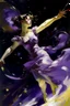 Placeholder: A violet outer space with shooting stars painted by John Singer Sargent