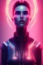 Placeholder: cyberpunk, head, women, portrai, tron