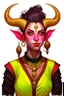 Placeholder: this tiefling woman as a teenager