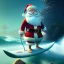 Placeholder: Santa standing of surfboard surfing a big wave, surfboard, beach, character design by cory loftis, fenghua zhong, ryohei hase, ismail inceoglu and ruan jia. unreal engine 5, artistic lighting, highly detailed, photorealistic, fantasy