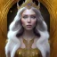 Placeholder: portrait of gorgeous, stunning, ice queen goddess standing next to a large wolf, intricate crystal ice crown, 8k resolution, high-quality, fine-detail, ornate, digital art, detailed matte, volumetric lighting, brian froud, howard lyon, selina french, annie stokes, lisa parker, greg rutowski,