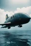 Placeholder: [very impressive high res masterpiece in Kodak Eastman 5247, scene by László Krasznahorkai] a war plane under the ocean, ready to fire
