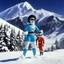 Placeholder: [1960’s stop-motion animation style of Reina del Invierno in Mexico] a 70s advertisement video TV for Olympic Games featuring elite cold weather athletics, La Abominable crystallizes the very air around her, challenging any luchadora to defeat her on the slopes of the mountain; as a claymation character toy from a claymation horror movie in burning rainbow land, from hell, creepy Videos, strange creatures everywhere , as old advertisement shot on video VHS