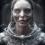 Placeholder: A viking girl as a liquid fluid, hr giger, scary, steam punk, realistic, made in octane, cinematic, ultra-realistic, extremely detailed octane rendering, 8K, VRAY Super Real ar 2:3, dof photorealistic futuristic 50mm lens hard lighting dark gray tintype photograph, realistic lighting, sepia color