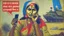 Placeholder: indian lady on phone with warning poster of russian war propaganda