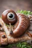 Placeholder: Stonking great sausage with a snail shell and huge eyes