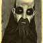 Placeholder: Nosferatu vampire with a beard made of tentacles as a Russian Orthodox with vampire fangs