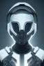 Placeholder: All Black suit Ana de Armas soldier, portrait, ghost mask, wearing high tech mask, white smoke, dark, rage, sorrow, high definition, ultra 8 k, volumetric lighting, blue fire, fog