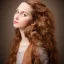 Placeholder: **Baroque painting, glamour shot of stunningly beautiful young female, long flowing light brown hair, 8K