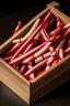 Placeholder: christmas candy canes in a box