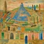 Placeholder: A tan underground twisted coliseum painted by Paul Klee