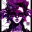 Placeholder: beautiful punk girl, hyper detailed, intricately detailed, illustration by <kilian eng> <Yoji Shinkawa>, purple tones,