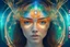 Placeholder: Holographic Virtual Reality Face Beauty, Double Exposure, Clear Lines, Blue, Green, Gold, Orange, 64K, High Definition, Relaxation, Luxury, Dream World, Calm Beauty, Symmetry, Fantasy World, Magic, Beautiful Composition, Exquisite Detail, Lens 135 mm