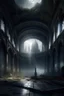 Placeholder: dark fantasy art of a medieval abandoned hall