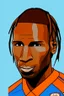 Placeholder: Didier Drogba Footballer ,cartoon 2d