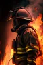 Placeholder: Burning firefighter