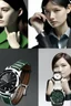 Placeholder: Create an image that simulates the perspective of wearing a 31mm watch on a wrist. Showcase the watch in different styles, demonstrating how it complements various outfits for both men and women.