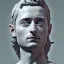 Placeholder: White Statue Elijah wood, Rome style sculpture, full body, hyper realistic, 8k,