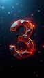 Placeholder: English Number 3 Wallpapers with Luxurious Visual Effects