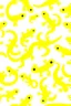 Placeholder: Lots of little tiny cute cartoon newts on a golden background