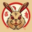 Placeholder: Angry rabbit, chinese zodiac sign