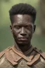 Placeholder: african head portrait, warrior costume, village, meditation, woods, galaxy sky, 8k quality