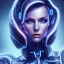 Placeholder: cyberblue, head, women, portrai, tron