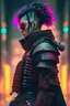Placeholder: Cyberpunk samurai